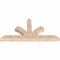 Ekena Millwork Richland Smooth Timber Gable Bracket, Douglas Fir, 72"W x 36"H x 5 1/2"D x 5 1/2"F, 12/12 Pitch GBW072X36X0606RIC00SDF - alternate 2